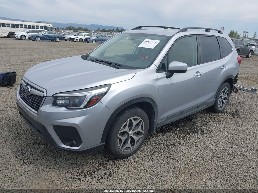 2021 Subaru Forester VIN JF2SKAJC6MH485335 IAAI salvage auction — REAR END, Wait Title, sold $9,100 on 2026-10-05 (photo 2)