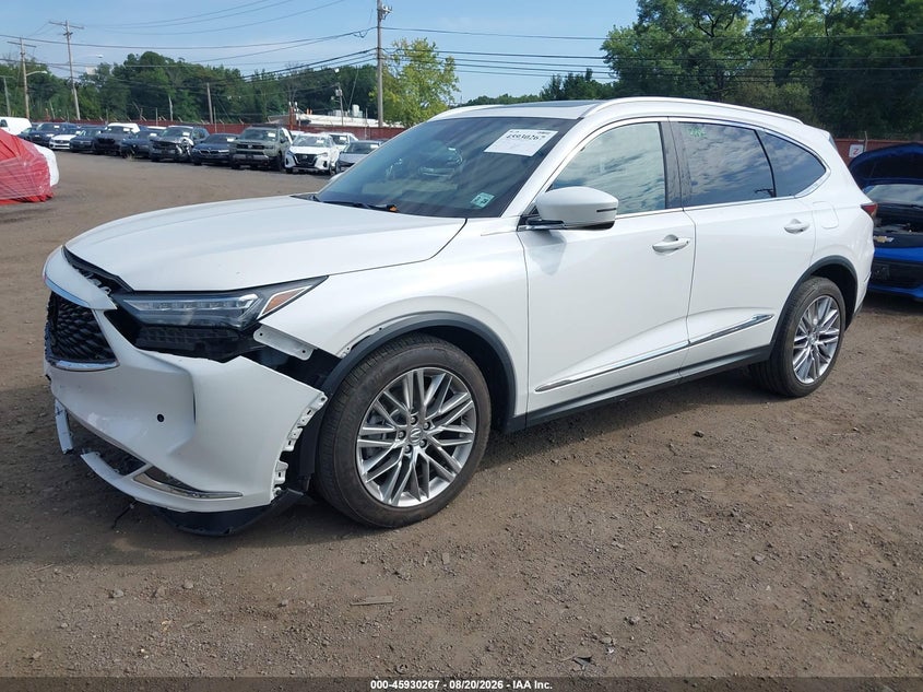 2023 Acura Mdx VIN 5J8YE1H82PL031975 IAAI salvage auction — FRONT END, Wait Title, sold $14,225 on 2026-09-30 (photo 2)