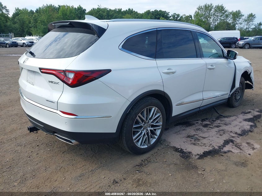 2023 Acura Mdx VIN 5J8YE1H82PL031975 IAAI salvage auction — FRONT END, Wait Title, sold $14,225 on 2026-09-30 (photo 4)