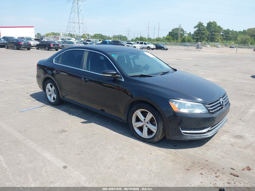2013 Volkswagen Passat VIN 1VWBP7A39DC015765 IAAI salvage auction — NORMAL WEAR, Clear (Tennessee), sold $25 on 2026-09-29 (photo 1)