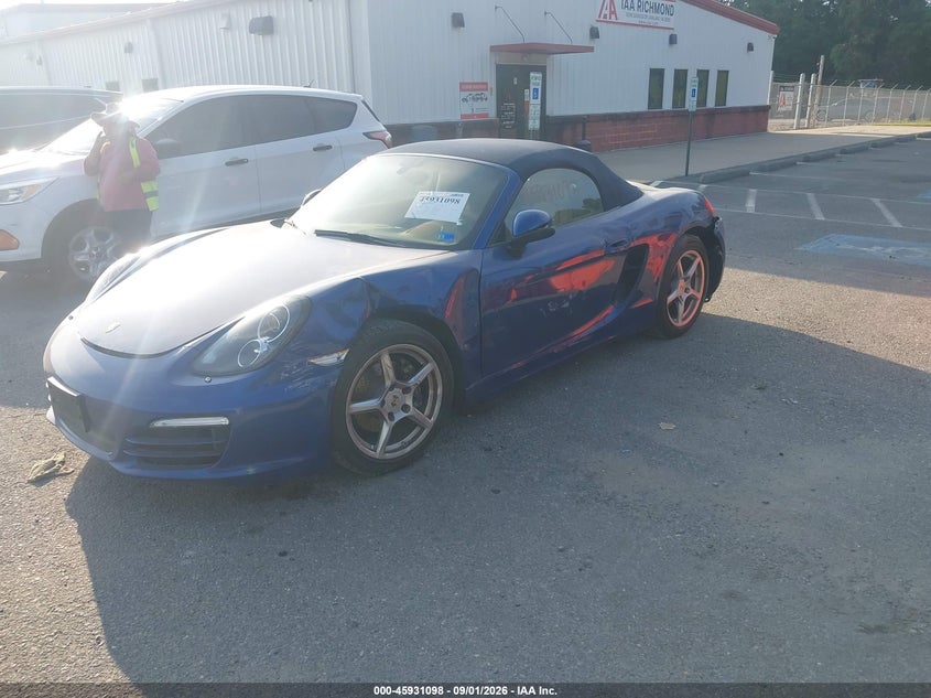 2013 Porsche Boxster VIN WP0CA2A86DS112080 IAAI salvage auction — SIDE, Salvage Title, sold $11,825 on 2026-09-18 (photo 6)
