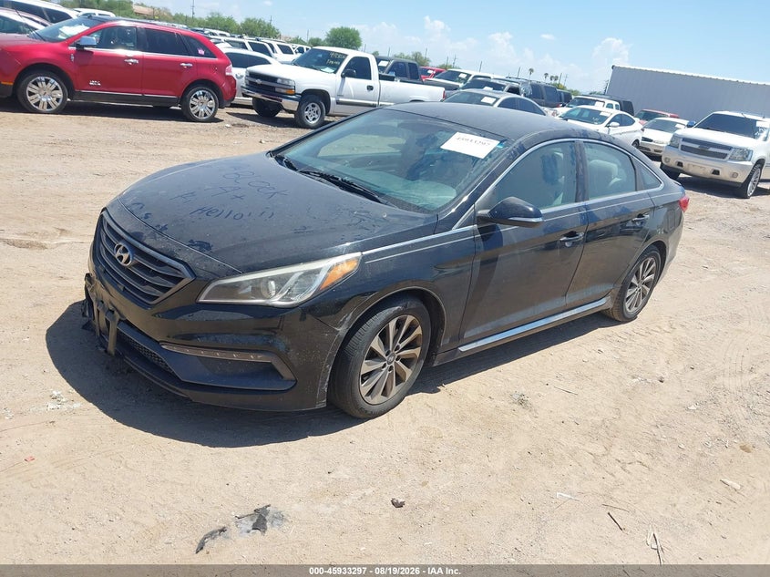 2016 Hyundai Sonata VIN 5NPE34AF7GH357311 IAAI salvage auction — NORMAL WEAR, Clear (South Carolina), sold $2,100 on 2026-08-29 (photo 2)