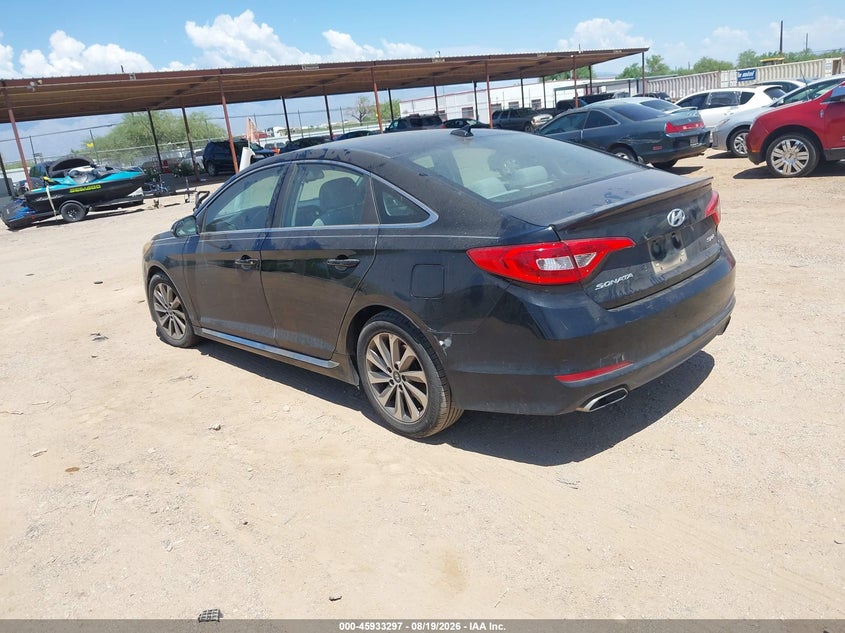 2016 Hyundai Sonata VIN 5NPE34AF7GH357311 IAAI salvage auction — NORMAL WEAR, Clear (South Carolina), sold $2,100 on 2026-08-29 (photo 3)