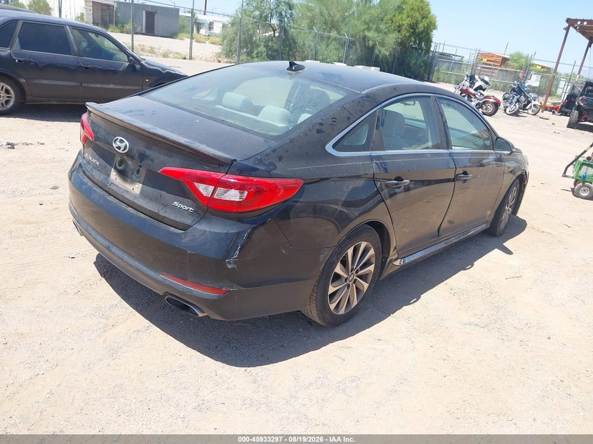 2016 Hyundai Sonata VIN 5NPE34AF7GH357311 IAAI salvage auction — NORMAL WEAR, Clear (South Carolina), sold $2,100 on 2026-08-29 (photo 4)