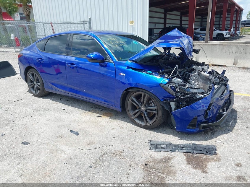 2023 Acura Integra VIN 19UDE4H6XPA010169 IAAI salvage auction — FRONT END, Certificate Of Destruction (Florida), sold $2,750 on 2026-09-14 (photo 1)