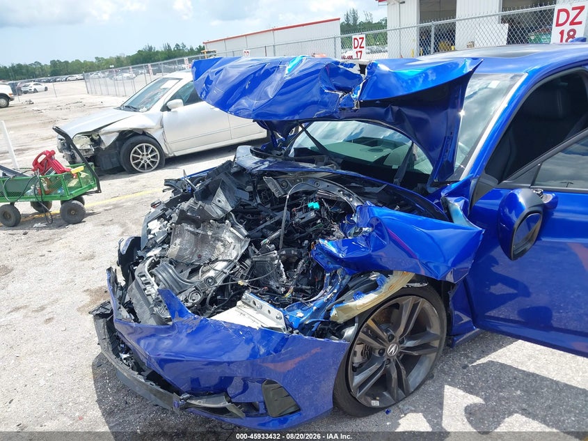 2023 Acura Integra VIN 19UDE4H6XPA010169 IAAI salvage auction — FRONT END, Certificate Of Destruction (Florida), sold $2,750 on 2026-09-14 (photo 6)