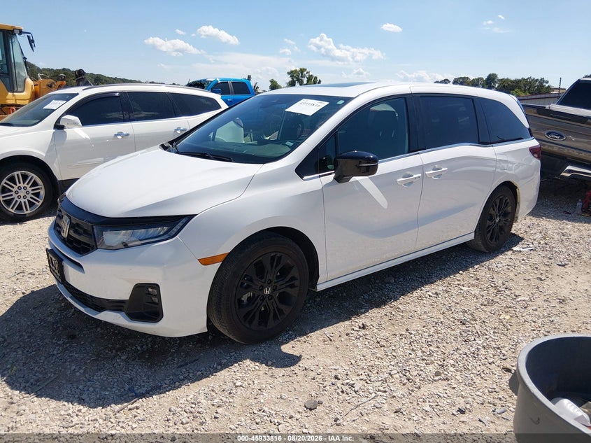2026 Honda Odyssey VIN 5FNRL6H75TB043967 IAAI salvage auction — REAR END, Enterprise Vehicles Clear Only (Texas), sold $26,250 on 2026-08-26 (photo 2)