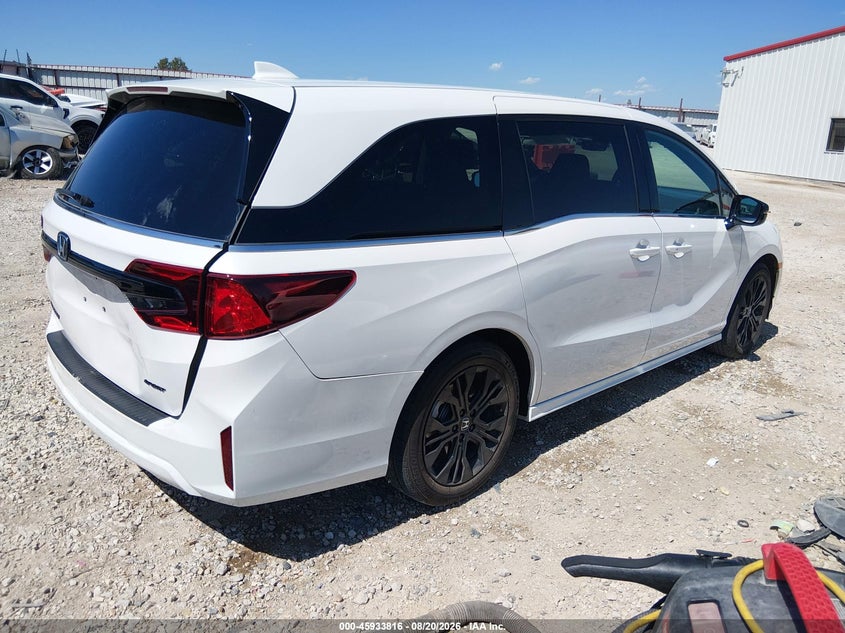 2026 Honda Odyssey VIN 5FNRL6H75TB043967 IAAI salvage auction — REAR END, Enterprise Vehicles Clear Only (Texas), sold $26,250 on 2026-08-26 (photo 4)