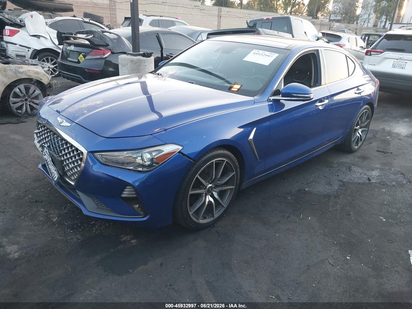 2019 Genesis G70 VIN KMTG44LA4KU037676 IAAI salvage auction — FRONT END, Wait Title, sold $0 on 2026-10-11 (photo 2)