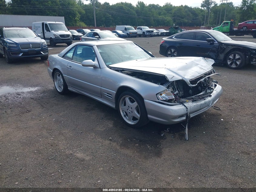 2001 Mercedes-benz Sl-class VIN WDBFA68F21F197155 IAAI salvage auction — FRONT END, Salvage (Idaho), sold $2,600 on 2026-08-30 (photo 1)