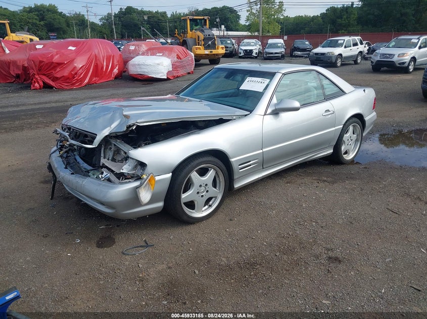 2001 Mercedes-benz Sl-class VIN WDBFA68F21F197155 IAAI salvage auction — FRONT END, Salvage (Idaho), sold $2,600 on 2026-08-30 (photo 2)
