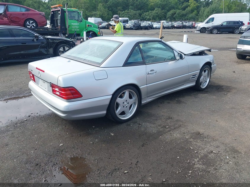 2001 Mercedes-benz Sl-class VIN WDBFA68F21F197155 IAAI salvage auction — FRONT END, Salvage (Idaho), sold $2,600 on 2026-08-30 (photo 4)