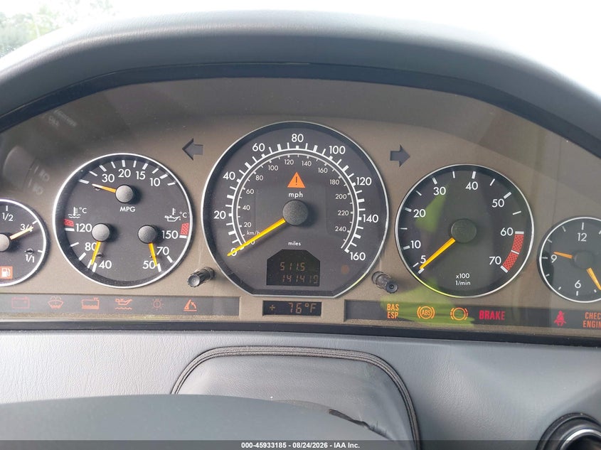 2001 Mercedes-benz Sl-class VIN WDBFA68F21F197155 IAAI salvage auction — FRONT END, Salvage (Idaho), sold $2,600 on 2026-08-30 (photo 7)