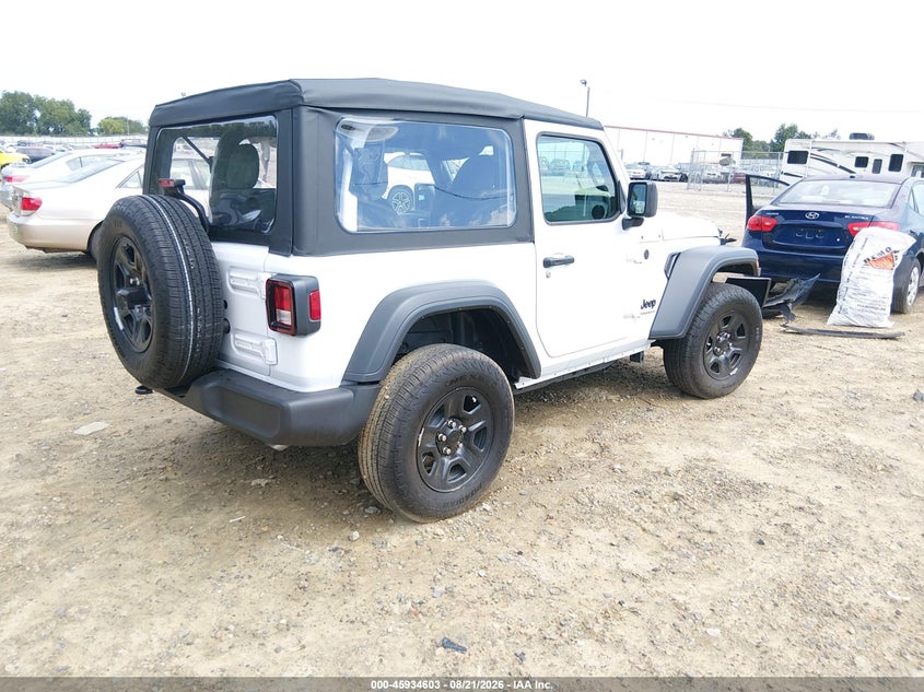 2025 Jeep Wrangler / VIN 1C4PJXAN5SW642972 IAAI salvage auction — FRONT END, Salvage Title, sold $9,100 on 2026-10-15 (photo 4)