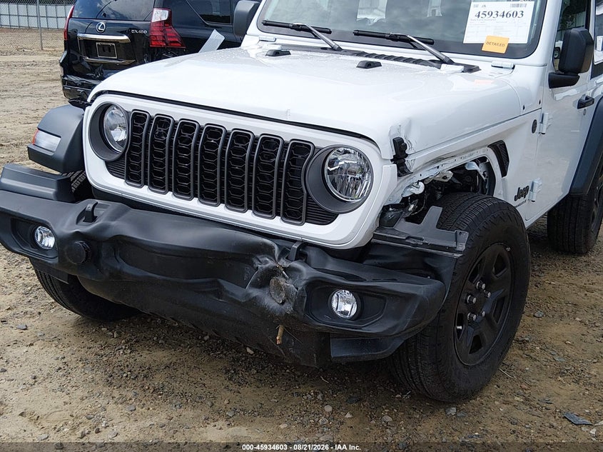 2025 Jeep Wrangler / VIN 1C4PJXAN5SW642972 IAAI salvage auction — FRONT END, Salvage Title, sold $9,100 on 2026-10-15 (photo 6)