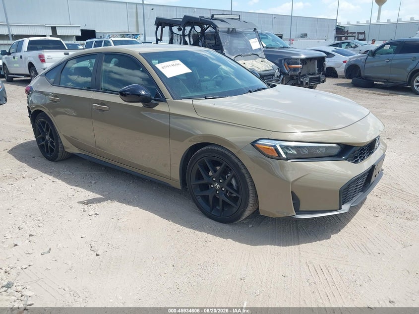 2026 Honda Civic VIN 19XFL2H82TE012783 IAAI salvage auction — REAR END, Salvage Title, sold $17,500 on 2026-08-26 (photo 1)