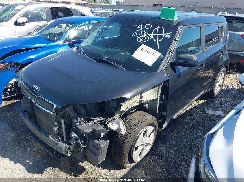 2016 Kia Soul VIN KNDJN2A26G7328364 IAAI salvage auction — FRONT END, Salvage Certificate (California), sold $825 on 2026-09-16 (photo 2)