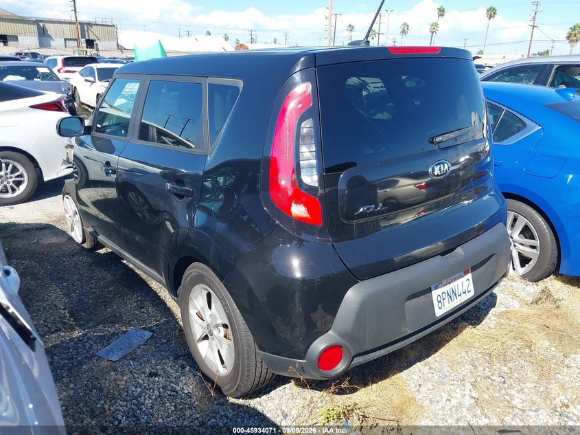 2016 Kia Soul VIN KNDJN2A26G7328364 IAAI salvage auction — FRONT END, Salvage Certificate (California), sold $825 on 2026-09-16 (photo 3)