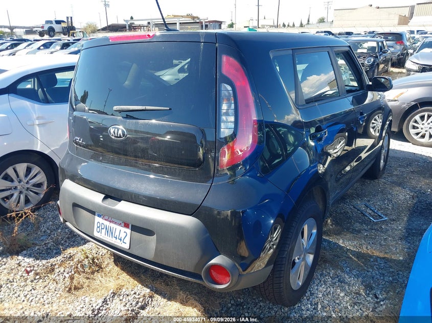 2016 Kia Soul VIN KNDJN2A26G7328364 IAAI salvage auction — FRONT END, Salvage Certificate (California), sold $825 on 2026-09-16 (photo 4)