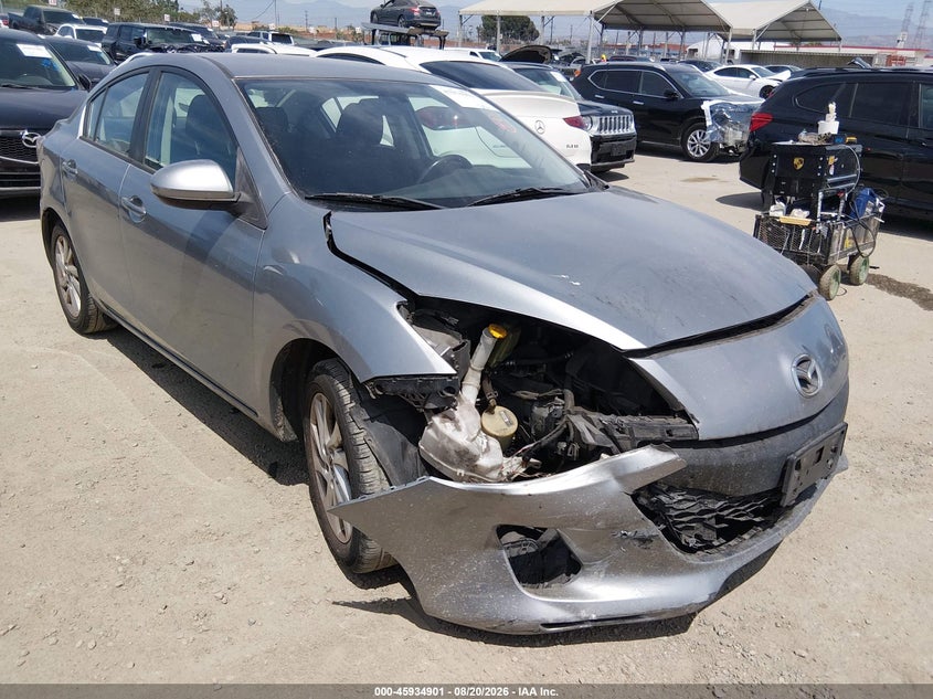 2012 Mazda 3 VIN JM1BL1V8XC1670383 IAAI salvage auction — FRONT END, Salvage (California), sold $1,075 on 2026-09-10 (photo 1)