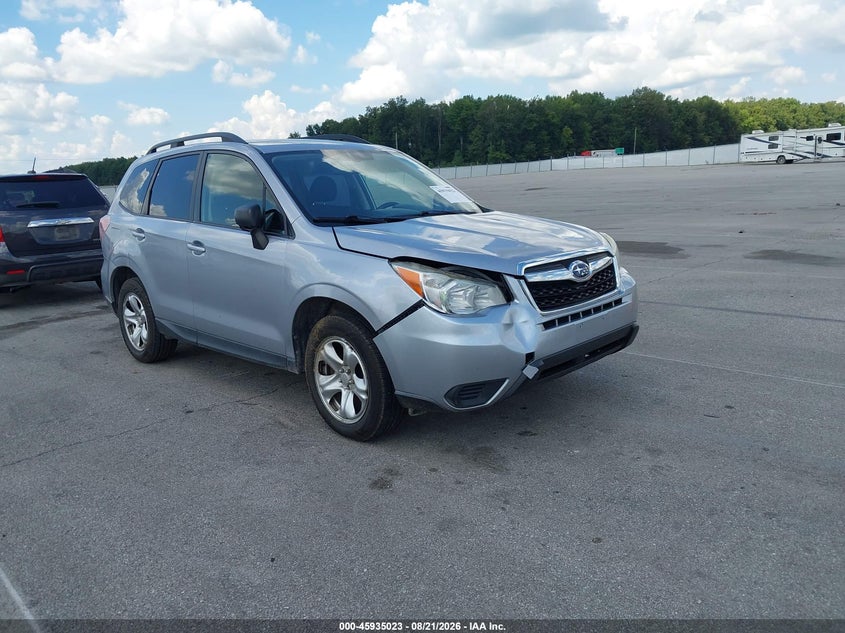 2015 Subaru Forester VIN JF2SJABC4FH456422 IAAI salvage auction — NORMAL WEAR, Clear (Indiana), sold $775 on 2026-08-29 (photo 1)