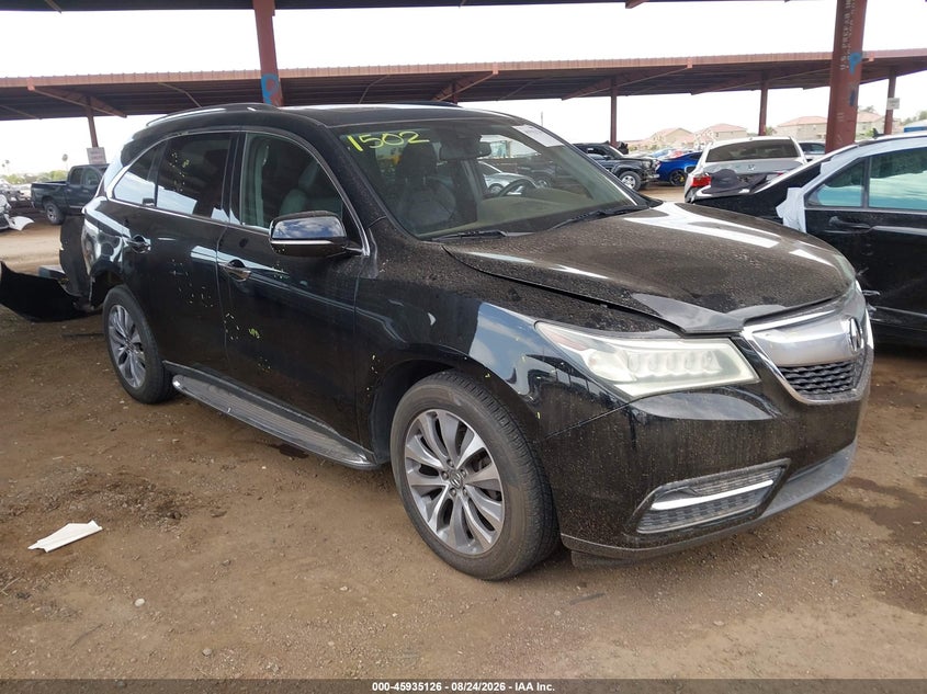 2015 Acura Mdx VIN 5FRYD4H41FB022622 IAAI salvage auction — REAR END, Salvage (Arizona), sold $3,400 on 2026-09-06 (photo 1)
