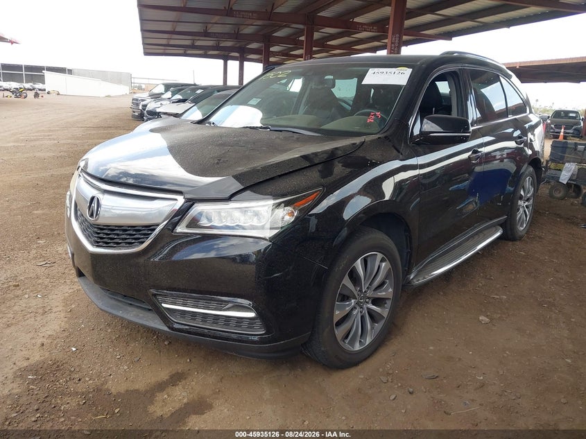 2015 Acura Mdx VIN 5FRYD4H41FB022622 IAAI salvage auction — REAR END, Salvage (Arizona), sold $3,400 on 2026-09-06 (photo 2)