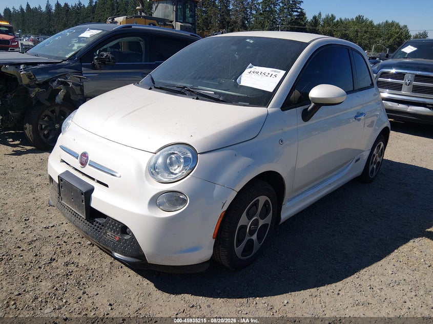 2016 Fiat 500 VIN 3C3CFFGE1GT229286 IAAI salvage auction — NORMAL WEAR, Clear (Washington), sold $375 on 2026-09-14 (photo 2)
