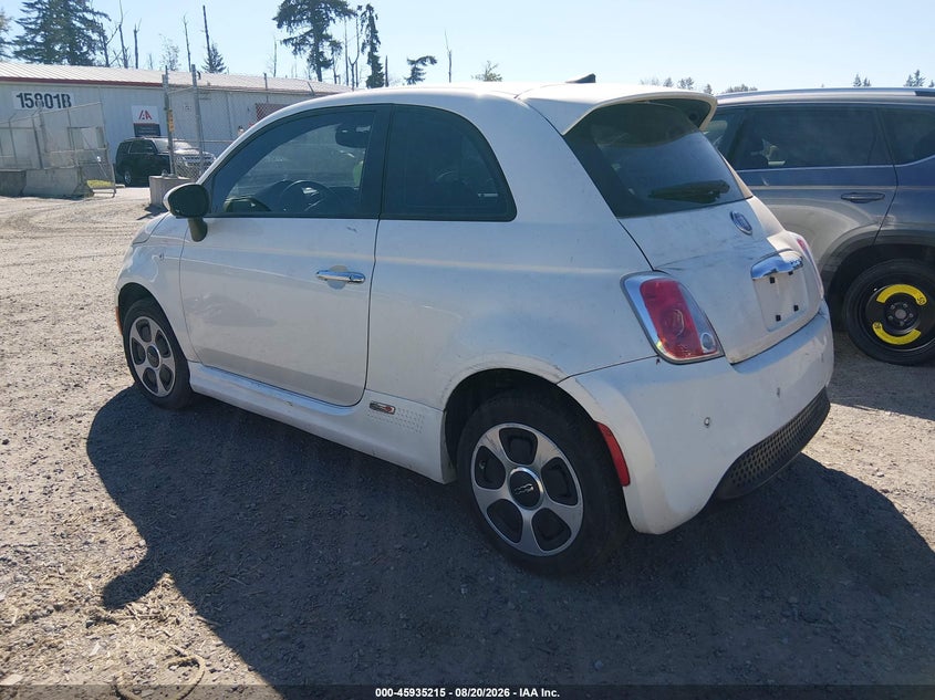 2016 Fiat 500 VIN 3C3CFFGE1GT229286 IAAI salvage auction — NORMAL WEAR, Clear (Washington), sold $375 on 2026-09-14 (photo 3)