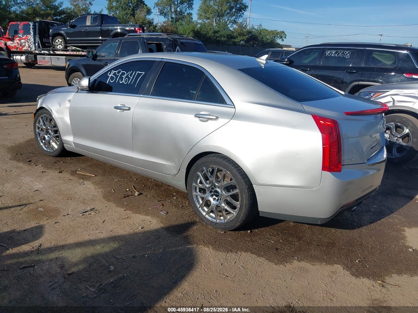 2013 Cadillac Ats VIN 1G6AB5R35D0110639 IAAI salvage auction — LEFT FRONT, Clear (Indiana), sold $1,450 on 2026-09-17 (photo 3)