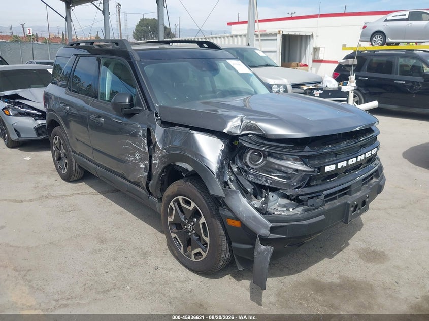 2024 Ford Bronco sport VIN 3FMCR9C63RRF65715 IAAI salvage auction — RIGHT SIDE, Salvage Title, sold $7,800 on 2026-09-21 (photo 1)