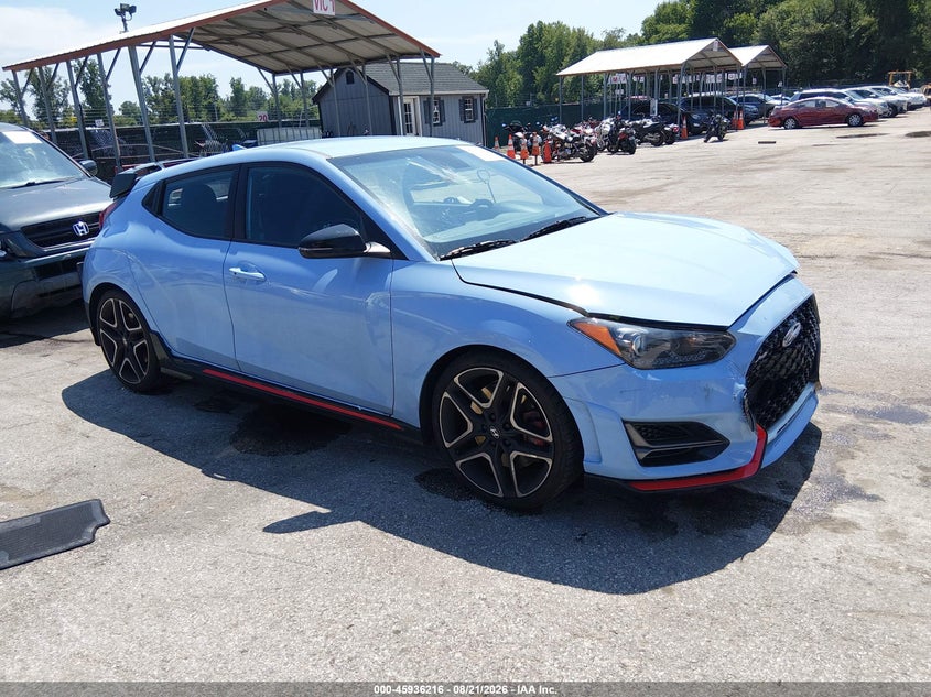 2022 Hyundai Veloster VIN KMHT36AH2NU015509 — IAAI salvage auction photo
