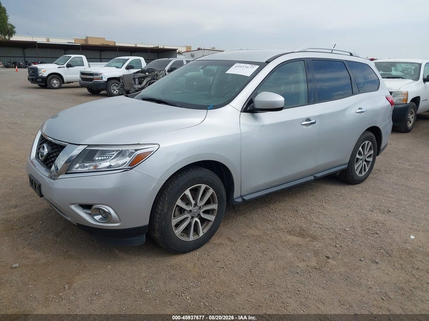 2015 Nissan Pathfinder VIN 5N1AR2MM8FC647591 IAAI salvage auction — NORMAL WEAR, Clear - Dealer Only (California), sold $525 on 2026-09-29 (photo 2)