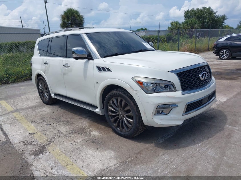 2015 Infiniti Qx80 VIN JN8AZ2NE2F9082428 IAAI salvage auction — THEFT, Wait Title, sold $3,150 on 2026-10-09 (photo 1)