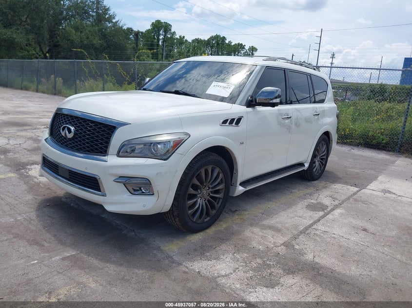 2015 Infiniti Qx80 VIN JN8AZ2NE2F9082428 IAAI salvage auction — THEFT, Wait Title, sold $3,150 on 2026-10-09 (photo 2)