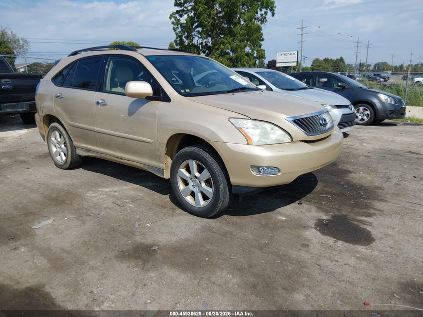 2009 Lexus Rx 350 VIN JTJHK31U292858214 IAAI salvage auction — NORMAL WEAR, Clear (Michigan), sold $2,400 on 2026-09-07 (photo 1)