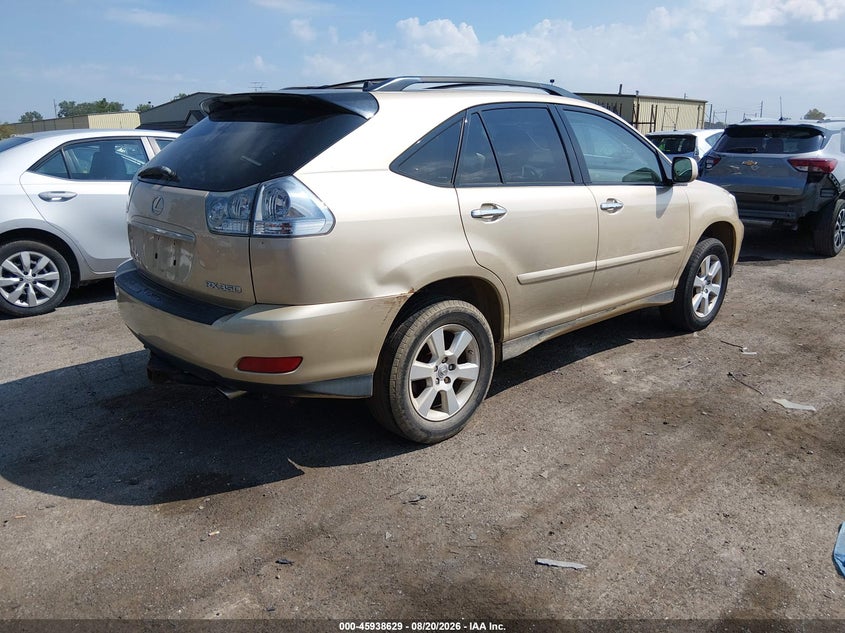2009 Lexus Rx 350 VIN JTJHK31U292858214 IAAI salvage auction — NORMAL WEAR, Clear (Michigan), sold $2,400 on 2026-09-07 (photo 4)