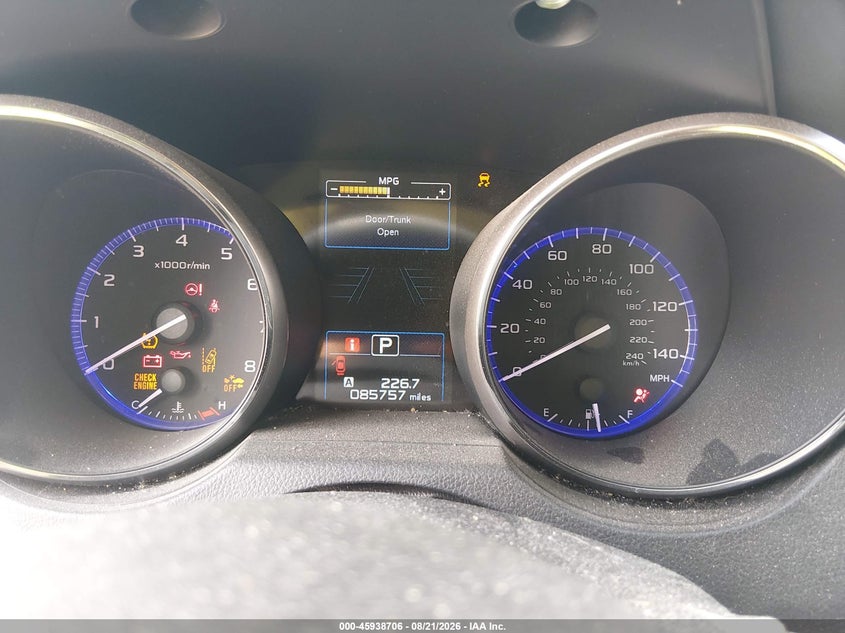 2019 Subaru LEGACY VIN 4S3BNAF66K3004065 IAAI salvage auction — RIGHT FRONT, Wait Title, sold $1,600 on 2026-09-30 (photo 7)