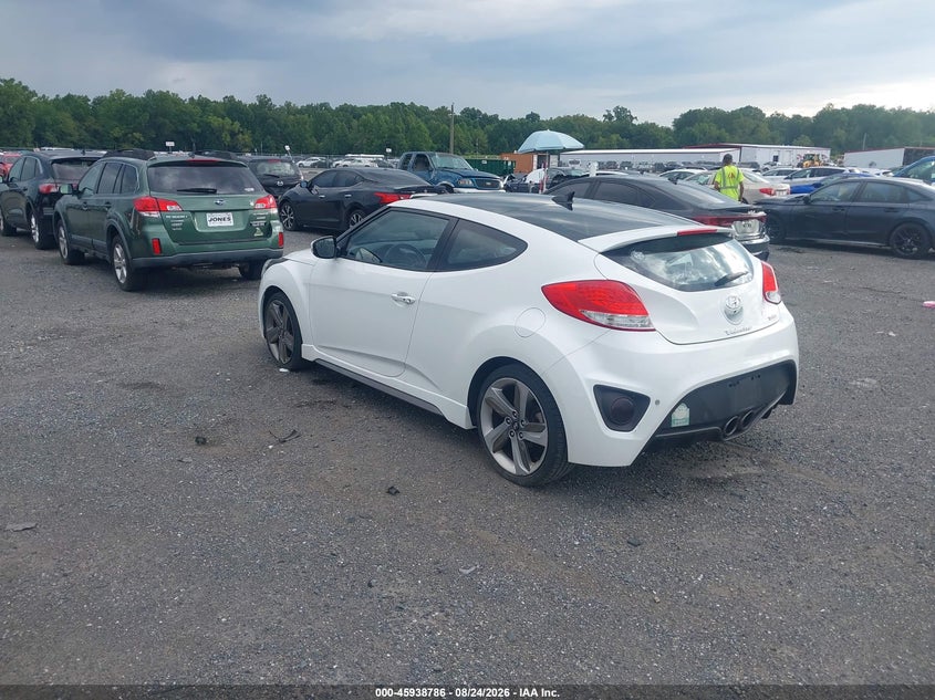 2015 Hyundai Veloster VIN KMHTC6AE3FU217170 IAAI salvage auction — RIGHT SIDE, Salvage - Greater Than 75% (Maryland), sold $925 on 2026-09-14 (photo 3)