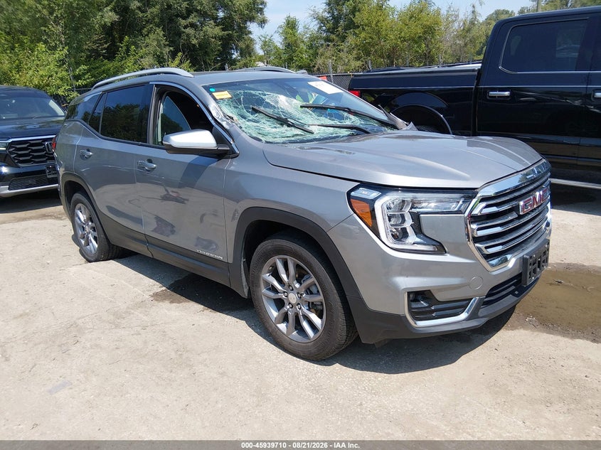 2024 Gmc Terrain VIN 3GKALVEG9RL209594 IAAI salvage auction — STORM DAMAGE, Wait Title, sold $7,850 on 2026-10-07 (photo 1)