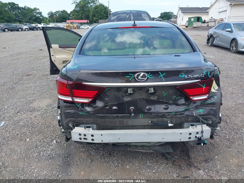 2013 Lexus Ls VIN JTHBL5EF9D5117514 IAAI salvage auction — REAR END, Wait Title, sold $10,750 on 2026-09-22 (photo 6)