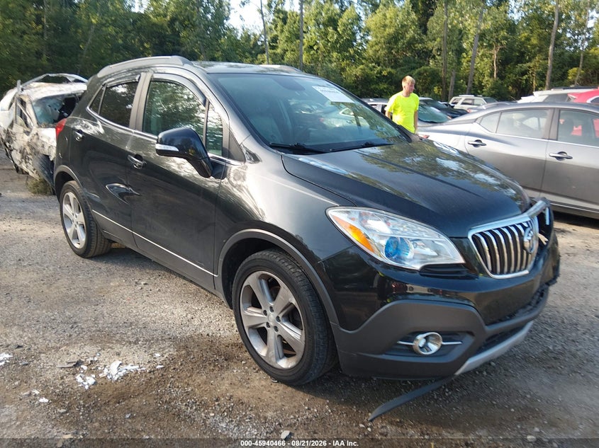 2015 Buick Encore VIN KL4CJCSB7FB268514 IAAI salvage auction — LEFT FRONT, Wait Title, sold $825 on 2026-09-06 (photo 1)