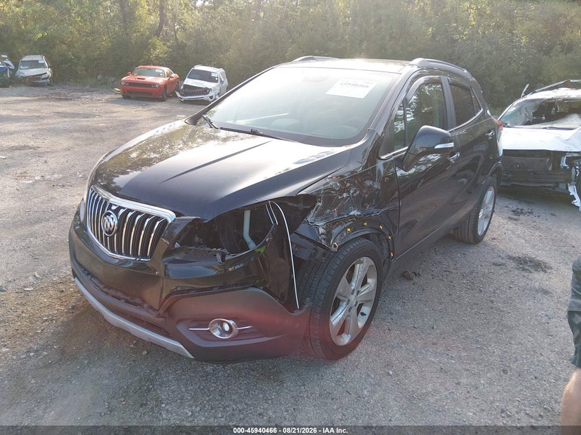 2015 Buick Encore VIN KL4CJCSB7FB268514 IAAI salvage auction — LEFT FRONT, Wait Title, sold $825 on 2026-09-06 (photo 2)