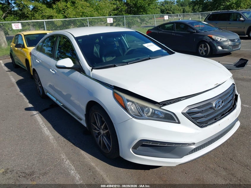 2017 Hyundai Sonata VIN 5NPE34AB5HH531116 IAAI salvage auction — FRONT & REAR, Salvage Title, sold $1,000 on 2026-09-30 (photo 1)