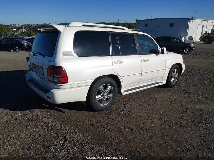 2007 Lexus LX 470 VIN JTJHT00WX74029357 IAAI salvage auction — REAR END, Salvage (Pennsylvania), sold $4,850 on 2026-09-25 (photo 4)