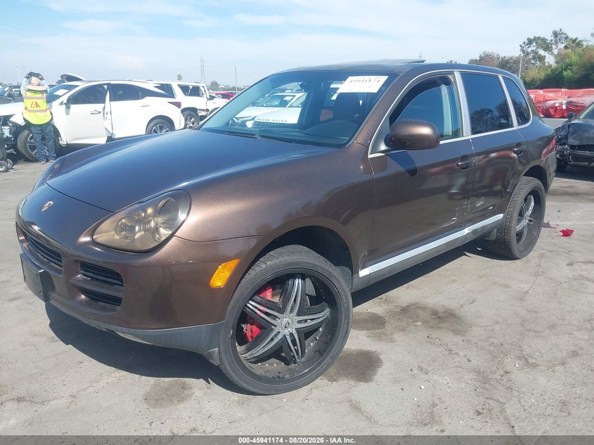 2004 Porsche Cayenne VIN WP1AB29P14LA77179 IAAI salvage auction — LEFT SIDE, Salvage (California), sold $750 on 2026-09-12 (photo 2)
