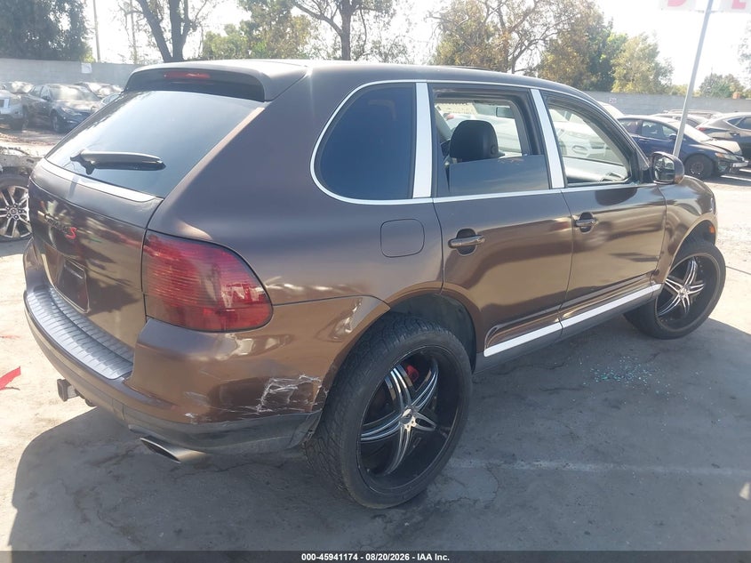 2004 Porsche Cayenne VIN WP1AB29P14LA77179 IAAI salvage auction — LEFT SIDE, Salvage (California), sold $750 on 2026-09-12 (photo 4)