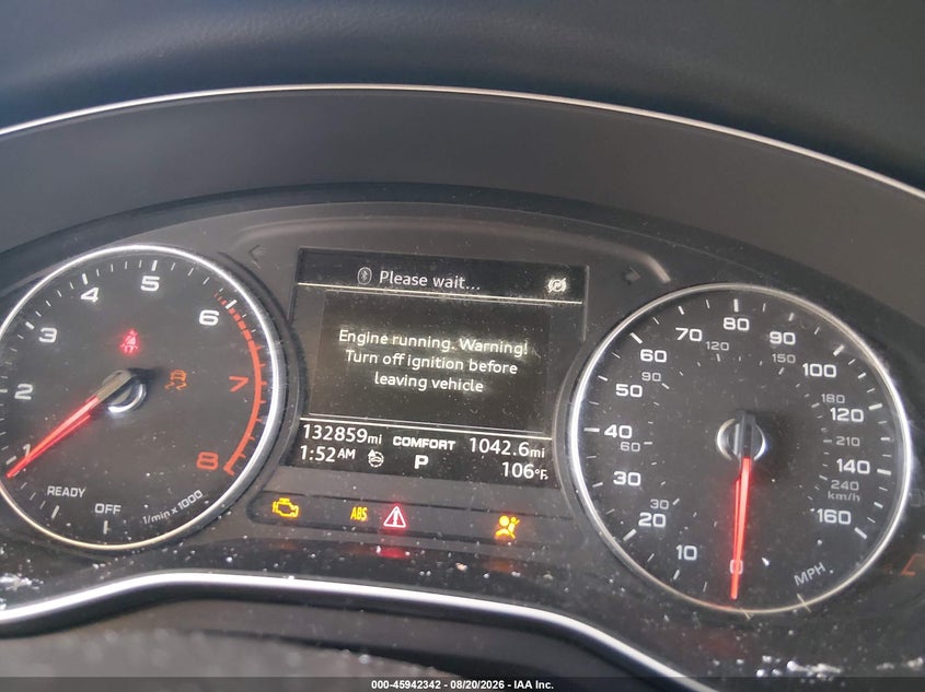 2017 Audi A4 VIN WAUGNAF40HN016470 IAAI salvage auction — FRONT END, Salvage Title, sold $1,675 on 2026-10-09 (photo 7)