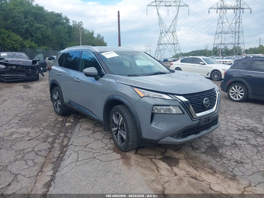 2021 Nissan Rogue VIN 5N1AT3CB3MC702761 IAAI salvage auction — LEFT SIDE, Salvage (Pennsylvania), sold $9,025 on 2026-09-25 (photo 1)