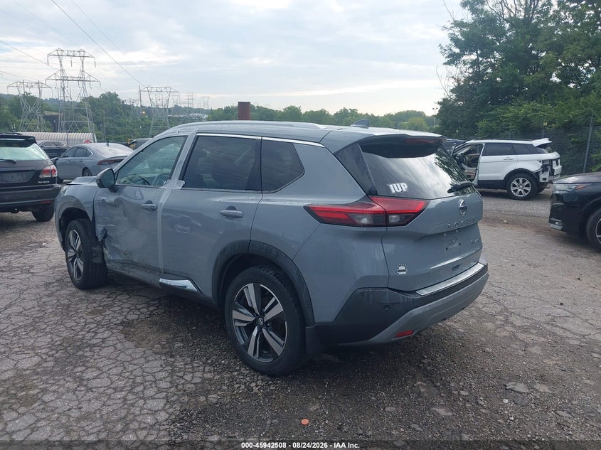 2021 Nissan Rogue VIN 5N1AT3CB3MC702761 IAAI salvage auction — LEFT SIDE, Salvage (Pennsylvania), sold $9,025 on 2026-09-25 (photo 3)